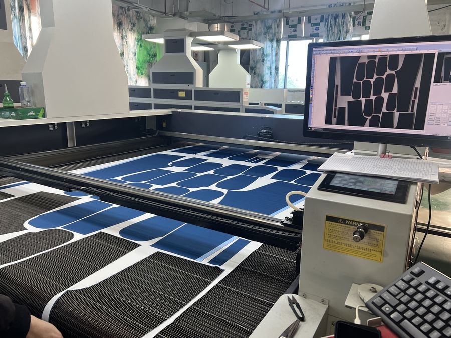 Fabric Cutting at Eliian factory