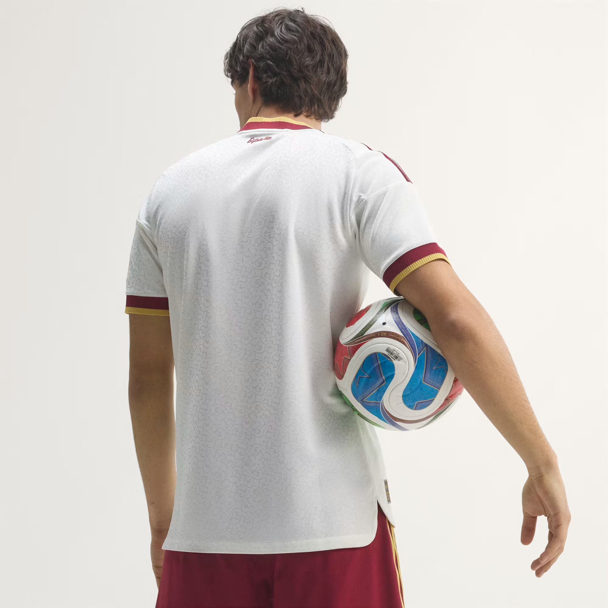 OEM/ODM Custom 2026 Spain National Team Away Player-Issue Jersey Digitally Printed100% Polyester Breathable & Quick-Drying - 图片 2