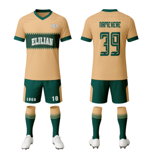 OEM ODM Custom Summer Soccer Jersey Shorts Set with Number Digital Print 100% Polyester Breathable Quick Dry