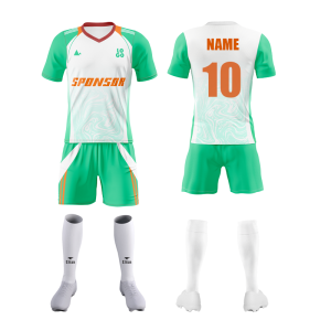 OEM ODM Custom Summer Soccer Jersey Shorts Set with Number Digital Print 100% Polyester Breathable Quick Dry