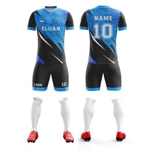 OEM/ODM Breathable Quick- Dry Moisture-Wicking Summer Sports Jersey with Digital Print 100% Polyester Soccer Appare