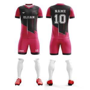 OEM/ODM 100% Polyester Summer Football Jerseys with Digital Print Patchwork Technology Moisture-Wicking Breathable & Quick Dry