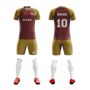 OEM ODM Custom Football Jersey Set Soccer Apparel Digital Print 100% Polyester Breathable Quick Dry Moisture-Wicking Summer Team