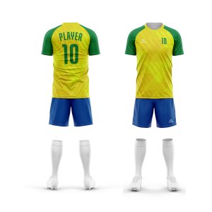 OEM ODM Custom Digital Print Football Jersey Shorts Set Summer 100% Polyester Moisture-Wicking Breathable Quick-Dry Team Numbers