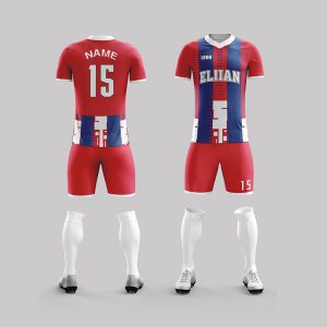 OEM ODM Custom Football Jersey Set Digital Print 100% Polyester Breathable Quick Dry Moisture-Wicking Custom Team Names Numbers