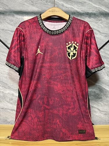 2026 USA-Mexico-Canada World Cup Brazil National Team Jordan Special Edition Soccer Jersey - 图片 2