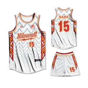 Full Basketball Uniform Set Breathable Jersey with Matching Shorts