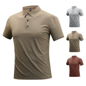Unisex Classic Polo Shirt Short Sleeve Breathable Casual Top