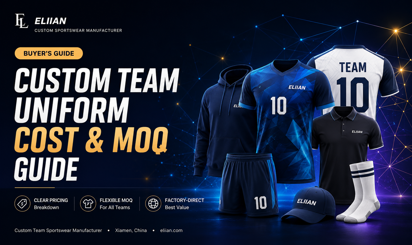 Custom team uniform cost guide