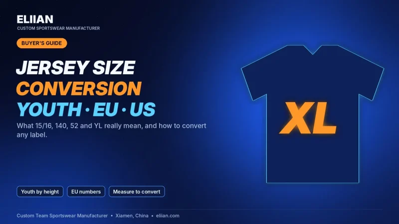 Jersey Size Conversion: Youth, Adult, EU and US Sizes