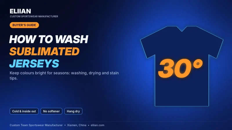 How to Wash Custom Sublimated Jerseys Without Fading